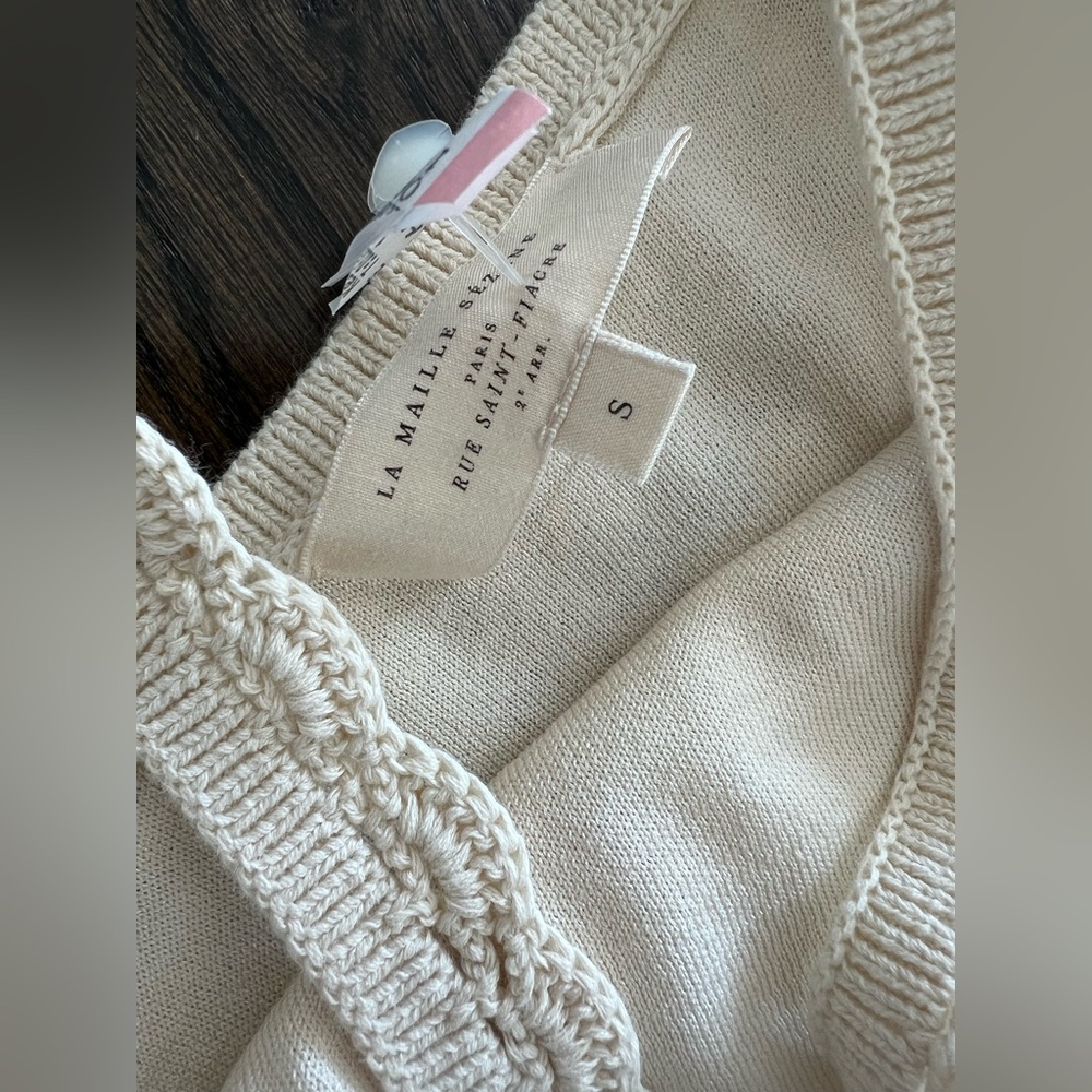 Sezane Leyla Crochet Dress Sz S - Picture 9 of 11